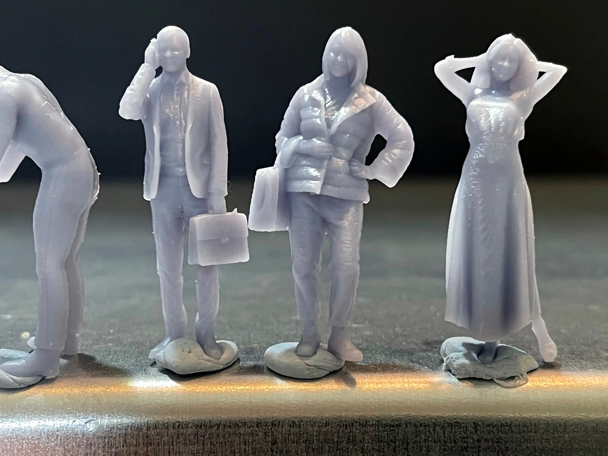 164 Miniature Human Figures Resin / Unpainted Great for Etsy