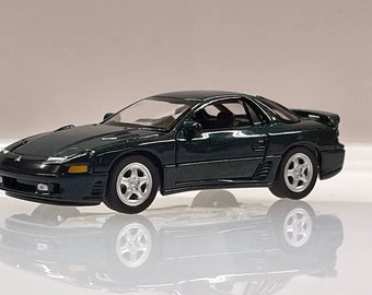 1-64 Scale / S-Scale 1992 Mitsubish 3000GT VR-4 in Panama Green Pearl Paint - Great For Dioramas & Diecast Photography (JL)