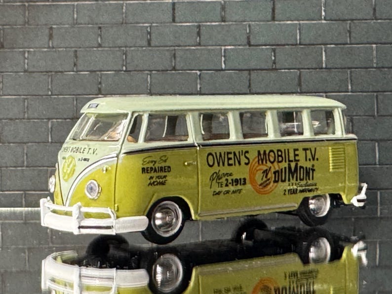 1-64 Scale / S-scale 1958 VW Microbus 15 Window USA Model M2 Diecast ...