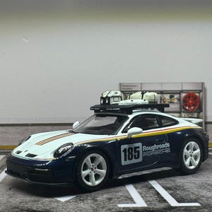 1-64 Scale / S-Scale Porsche 911 Daker - Rallye Design Package - Great For Dioramas & Diecast Photography (MiniGT)