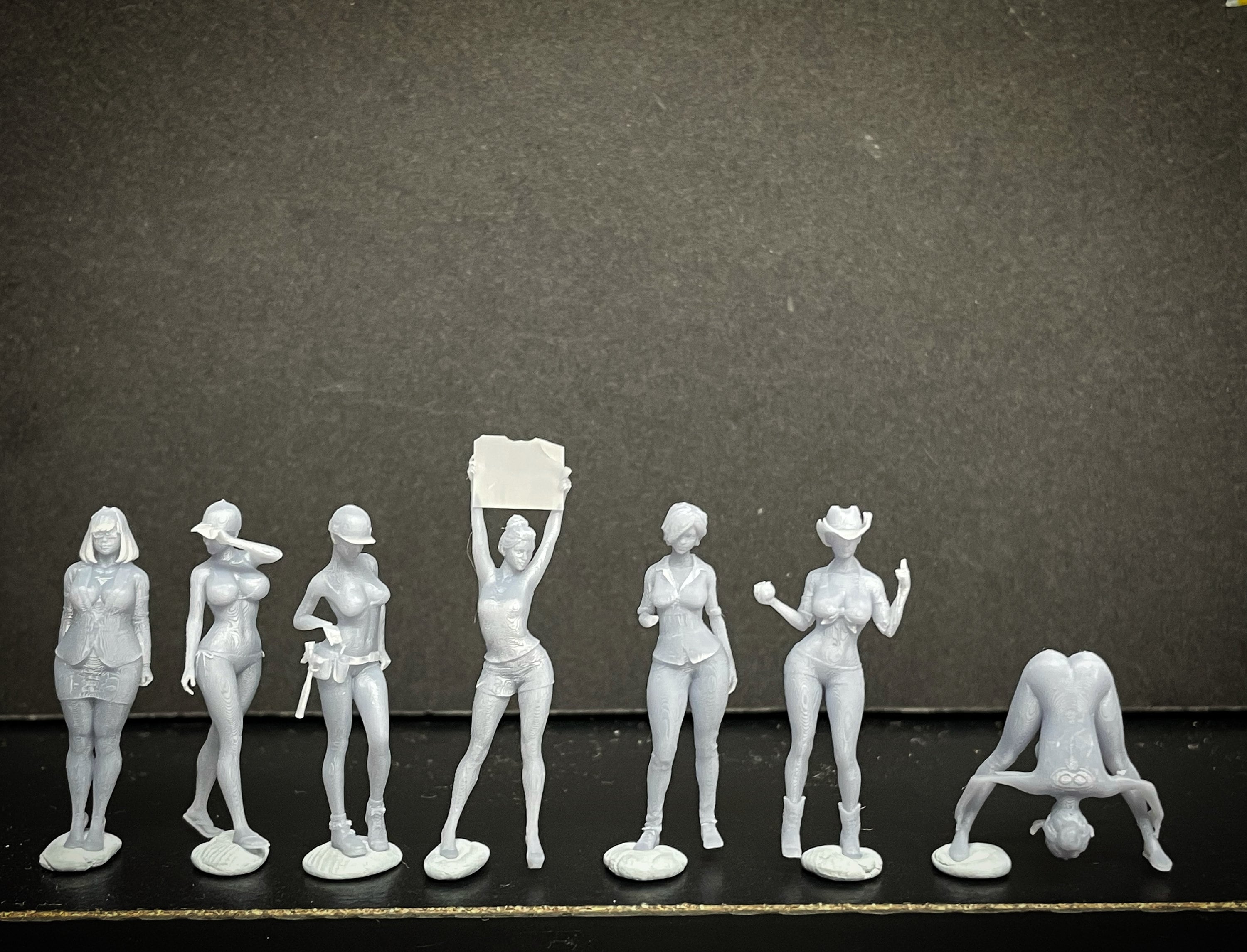 164 Miniature Human Figures Resin / Unpainted Great for Etsy