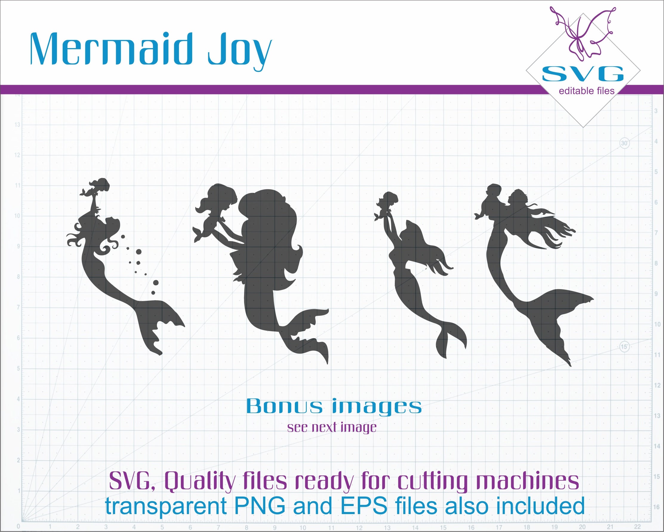 Download Mother Mermaid SVG clipart Vector clip art Mermaid SVG ...