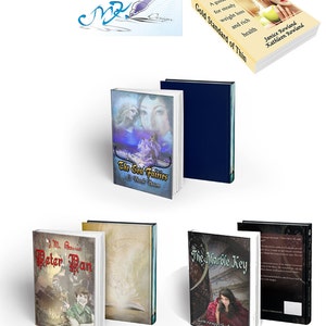 May include: A collection of book covers featuring various genres, including fantasy, fiction, and self-help. The covers feature colorful illustrations and text, such as "The Sea Fairies", "Peter Pan", "The Marble Key", and "Gold Standard of Thin".
