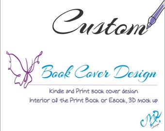 Custom Book Cover Art, Professional Kindle Book Cover, Ebook Cover, Book Art, Kindle Design, 3D Book Image for Advertising