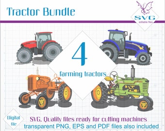 Farming SVG, Tractor PNG clipart, Vector clip art, Modern Trucks SVG file, Tractor cut file, Vector art, Farm tractor clipart, Cuttable file