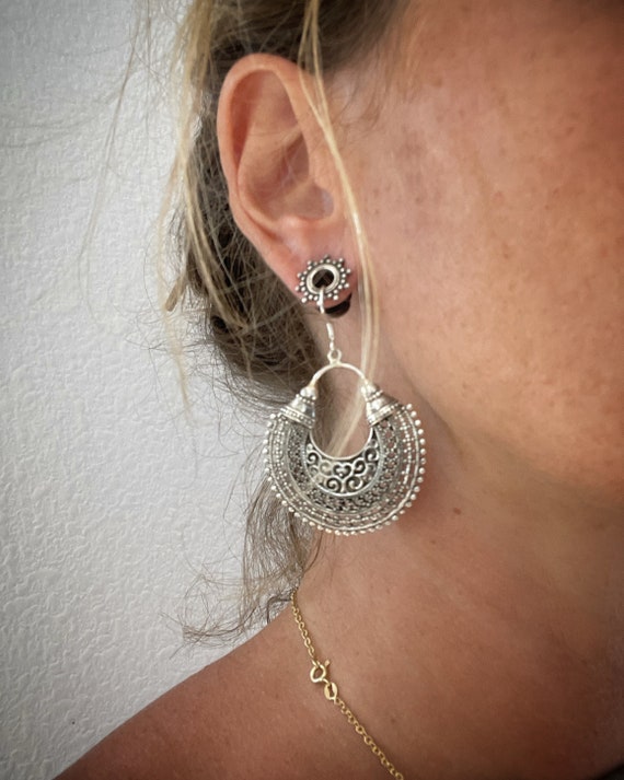 Silver Traditional Tribal earrings