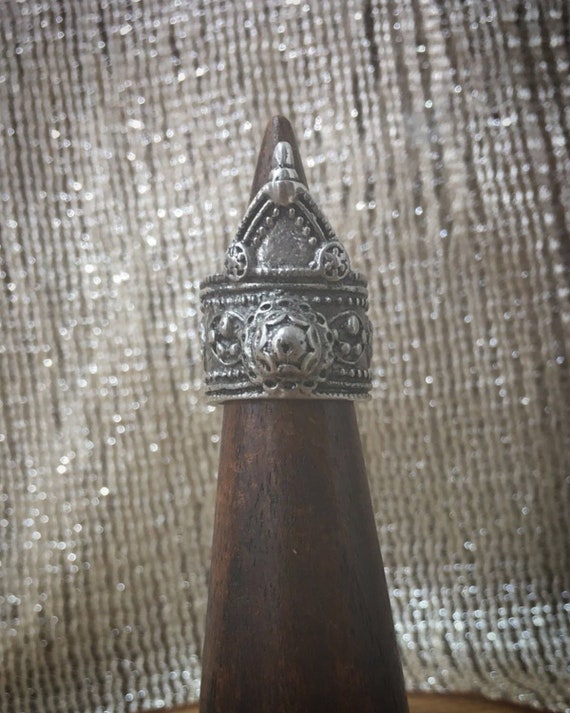 Crown sterling silver ring