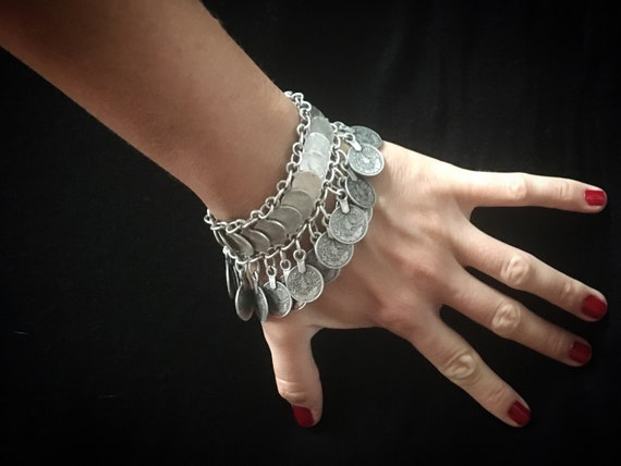 Pendant Coins bracelet or anklet chain