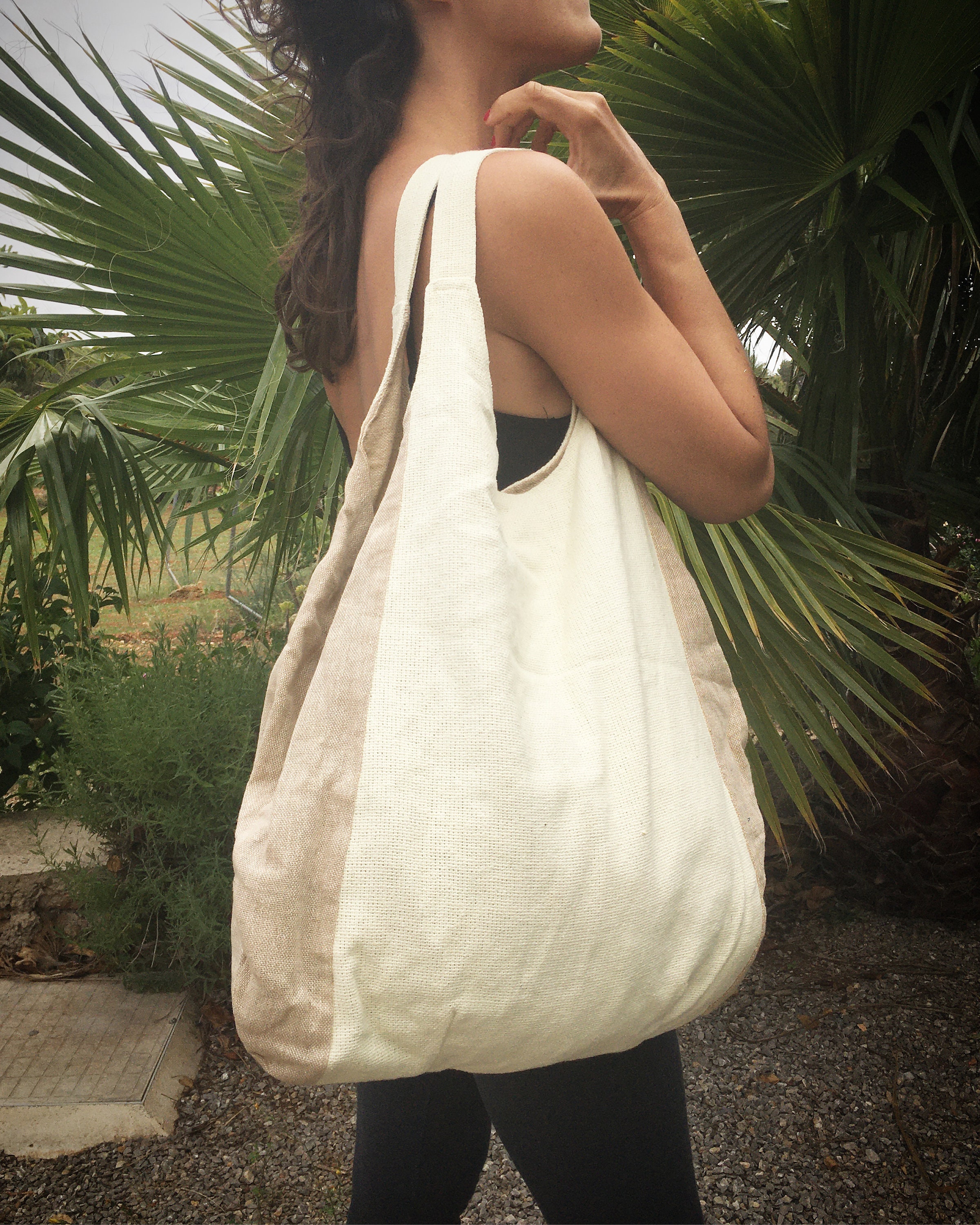 Jute Natural big beach bag