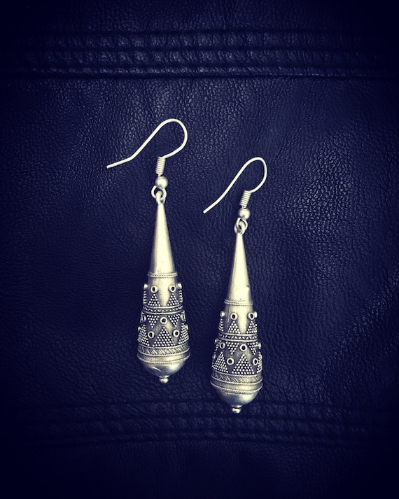Tube Tribal pendant earrings