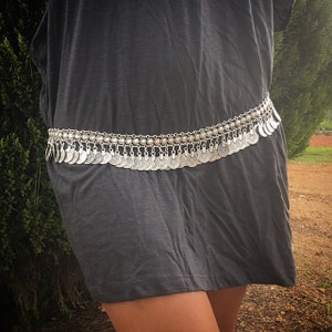 silver plated coin belt