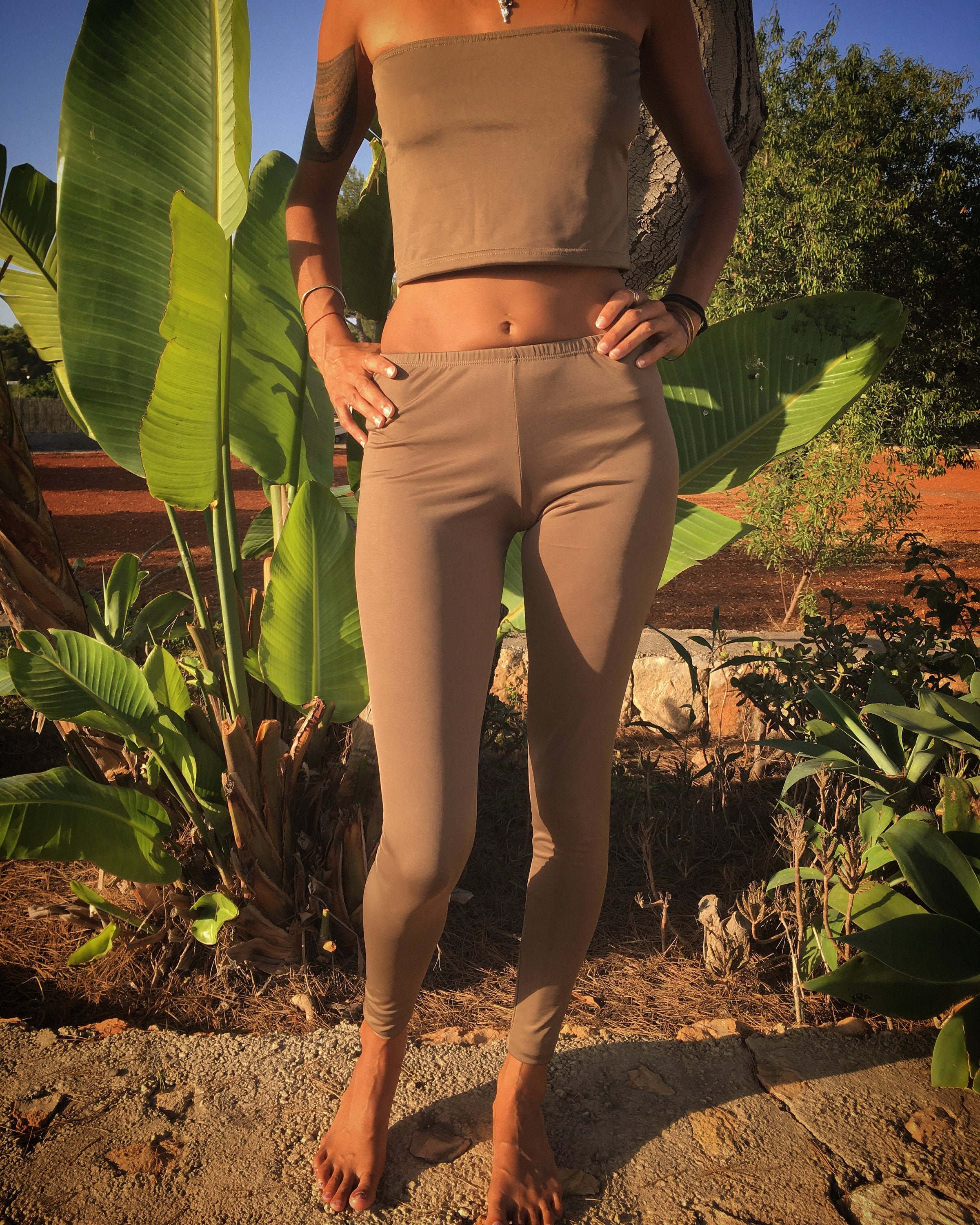 Buy Metallic Mat Leggings, Bronze, Black, Aubergine Online in India 