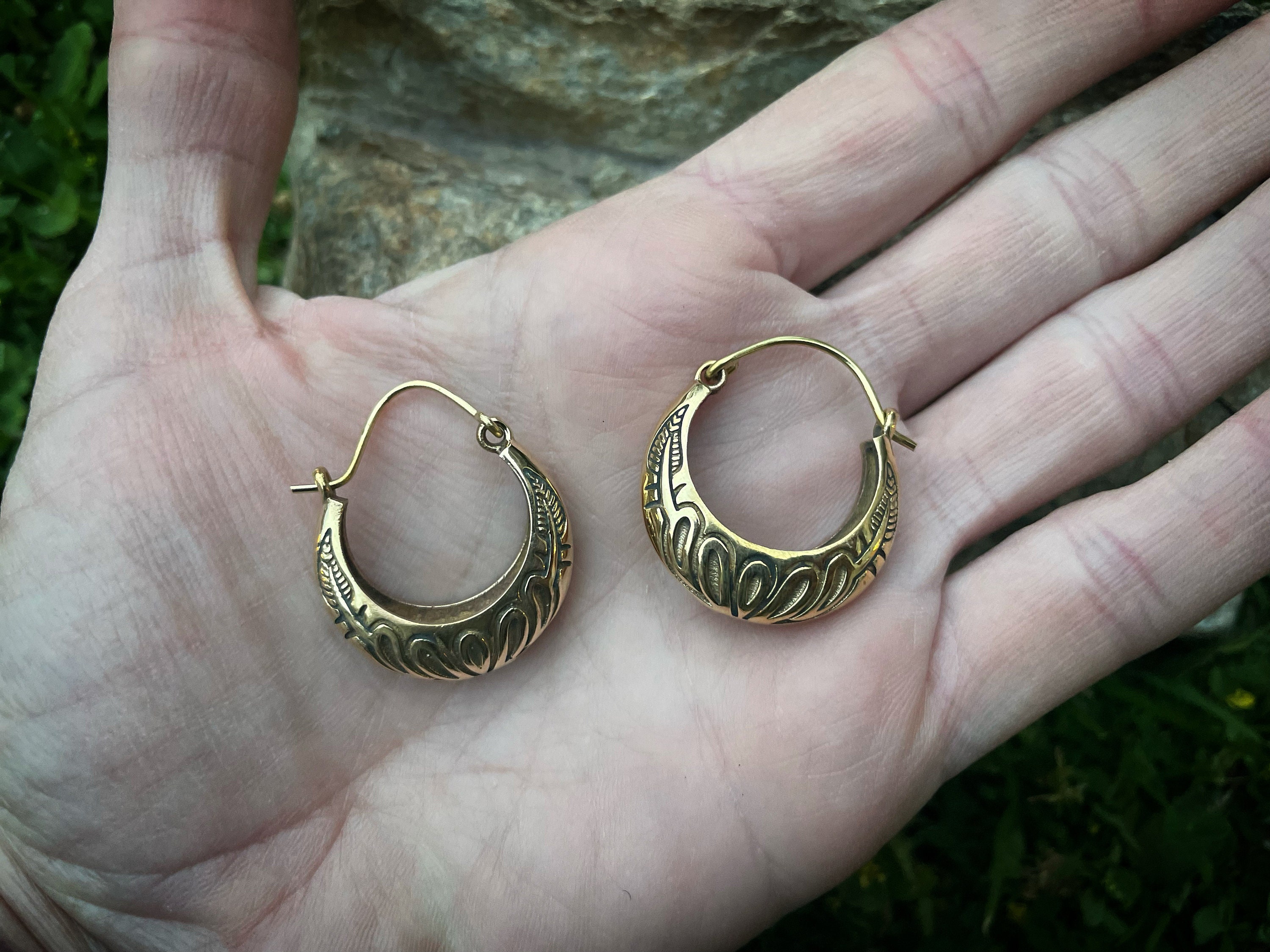 Chunky Gold Creole Hoops Small Gold Hoops Big Gold Hoops 