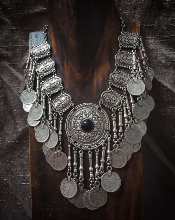 Black Star coin necklace