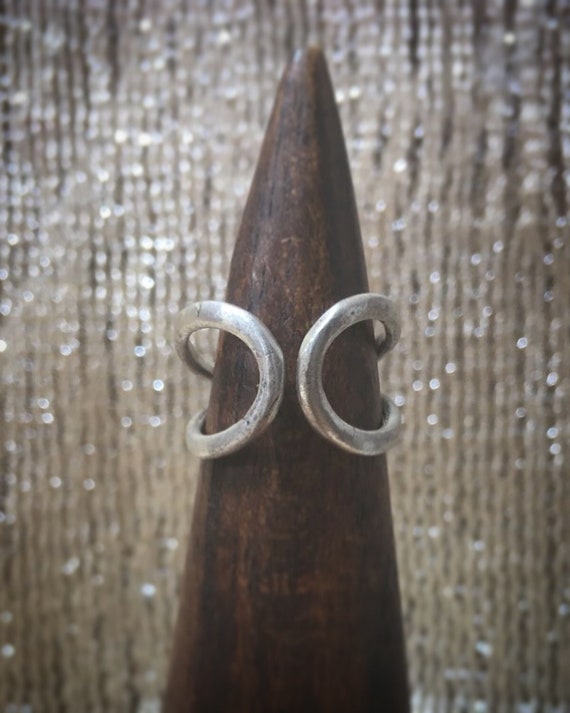 X sterling silver ring