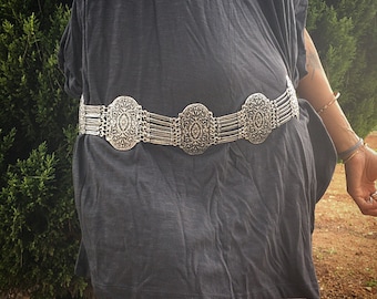 Vintage SILVEL Silver Embossed Link Belt Vintage Embossed Metal Link Belt - Etsy main image 3
