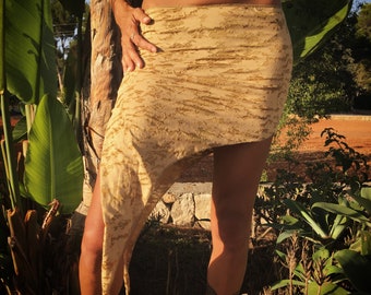 Burnt-Out versatile pointy skirt legging cover, also bandeau or triangle top