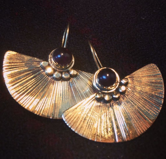 African Brass earrings