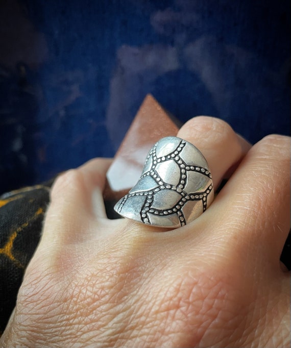 Snakey Maori silver ring