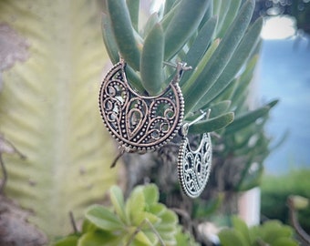 Cashmere silver small earrings