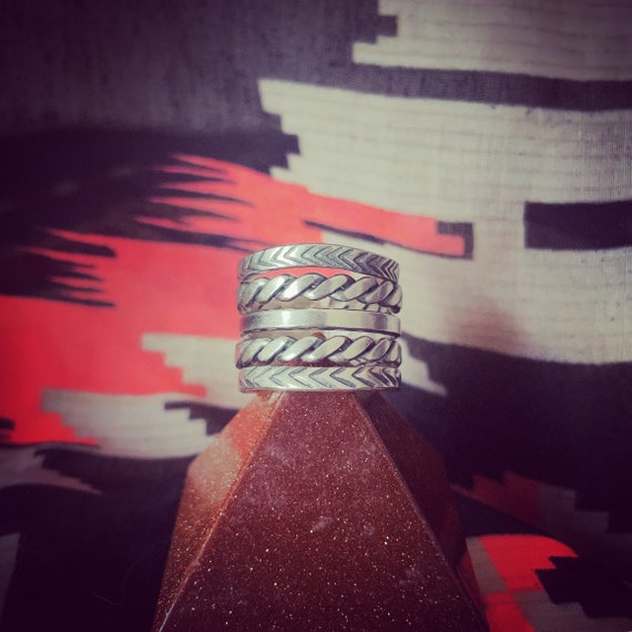 Five ring in one - tribal wedding ring