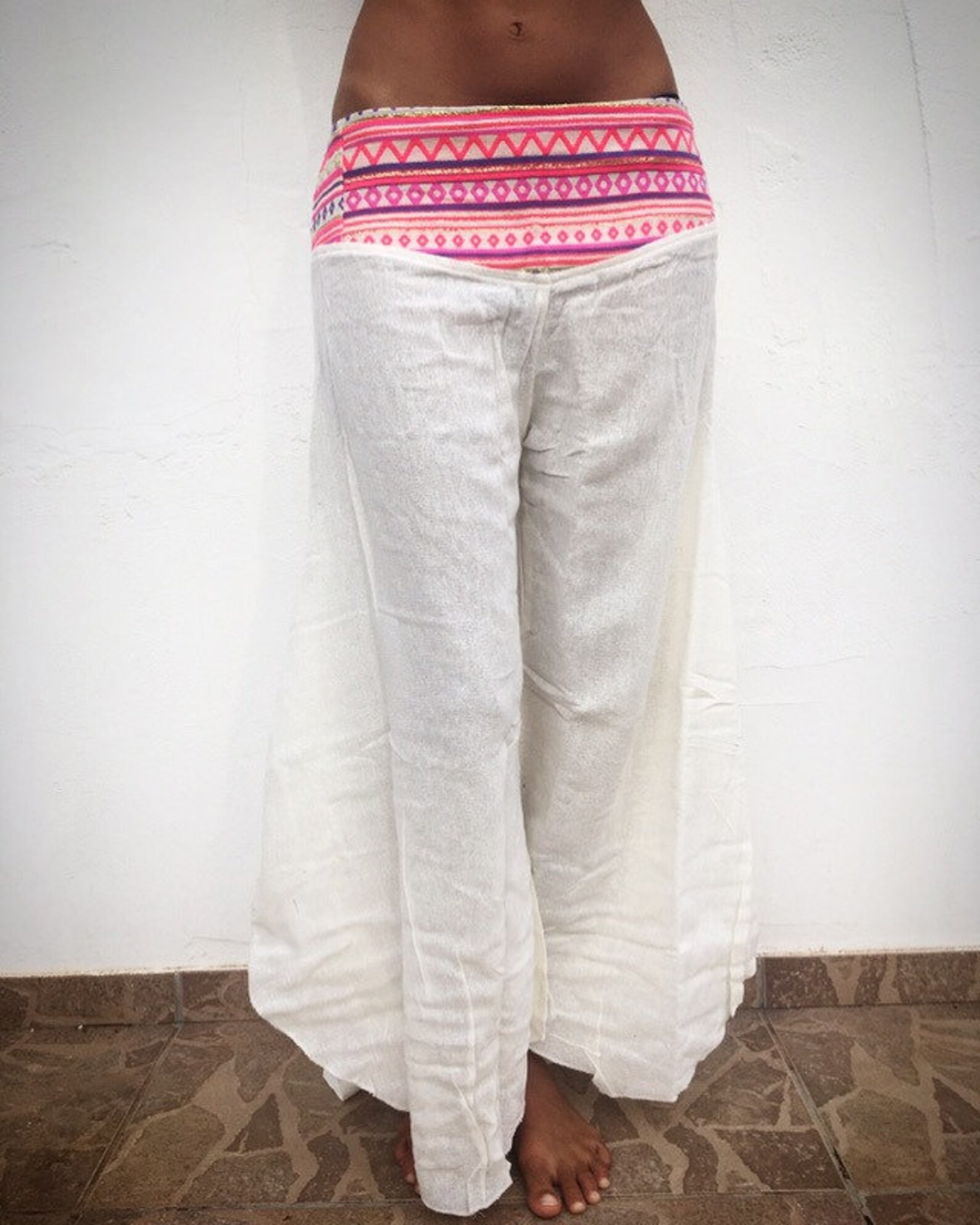 Jute Flared Pants Etsy