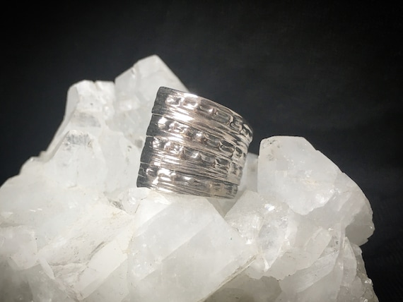 Flash Light Band silver ring
