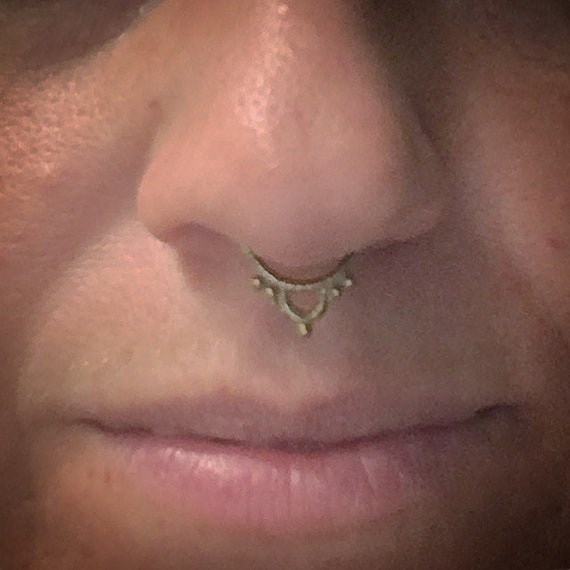 Fake Brass Septum Earrings