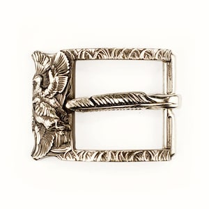 Duck Hunting german silver belt buckle, Handmade hunter trophy gift solid german silver belt buckle for 1.5 inch casual belt