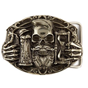 Belt buckle Beer, solid german silver Beer fans belt buckle, Skull belt buckle, brewers gift, buckle with mug, skeleton buckle, handmade