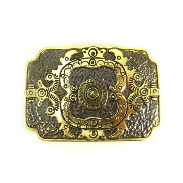 Belt buckle Sun, Ornamental, Christian, Teutonic, Maltese cross solid brass buckle, Ukrainian traditional solar cross symbol amulet