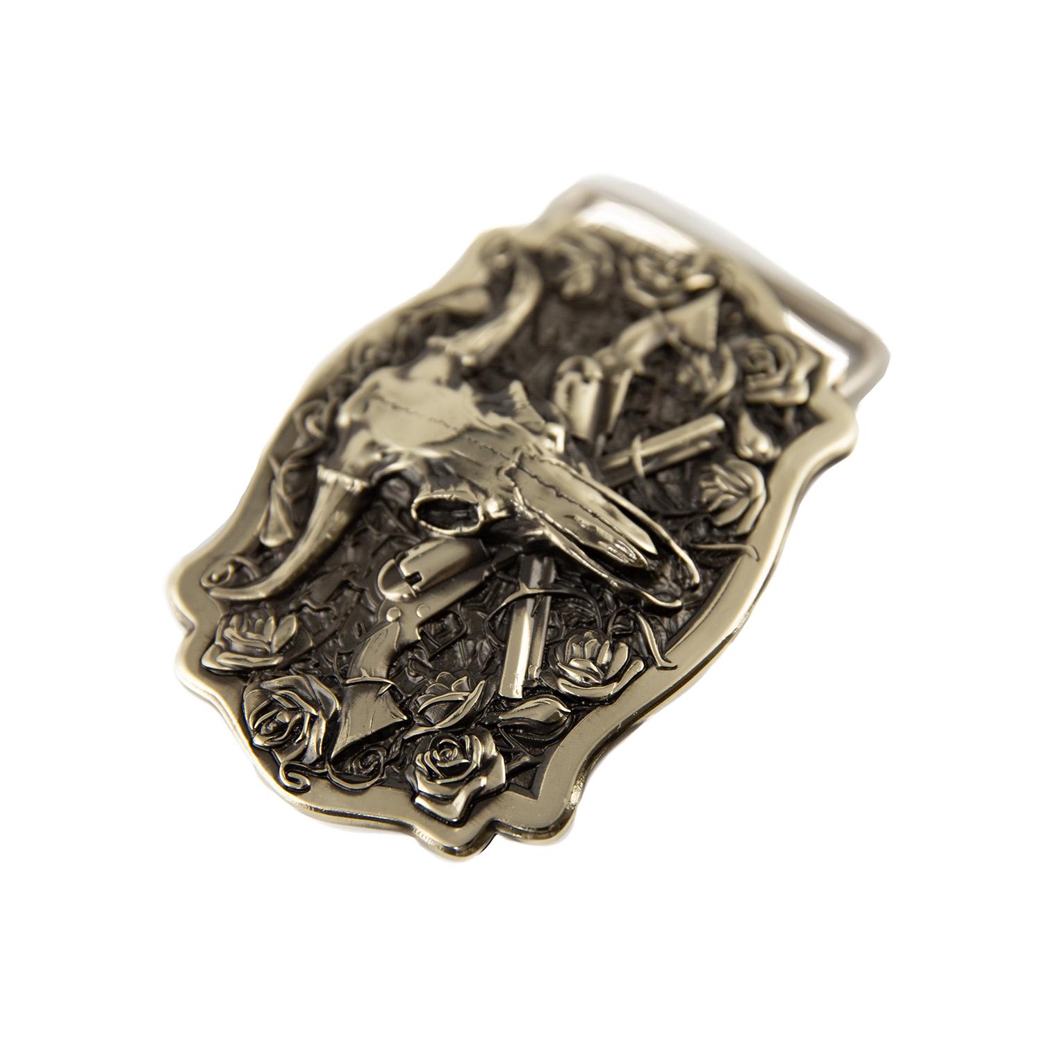 American Bison Buffalo Skull, Longhorn Cattle Buffalo Bison Skull Tribal Native American Cowboy Western Men Solid Brass Trophy Belt Buckle