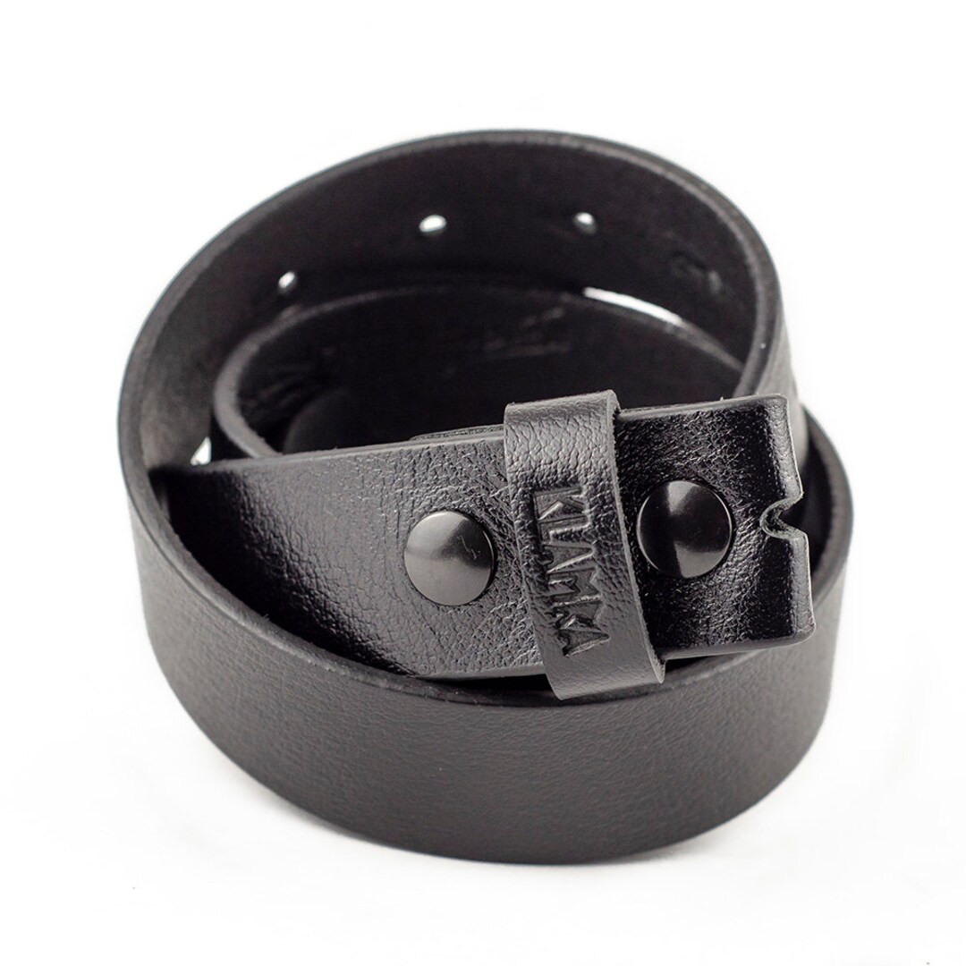 Leather Belt Strap Without Buckle, Genuine Cowhide Cowboy 1.5 Belt With