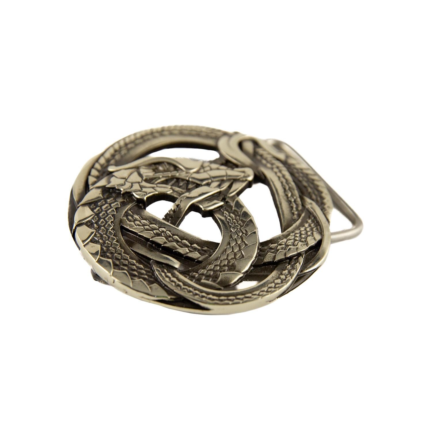 Belt Buckle Ouroboros, World Serpent, Scandinavian, Nordic, Celtic
