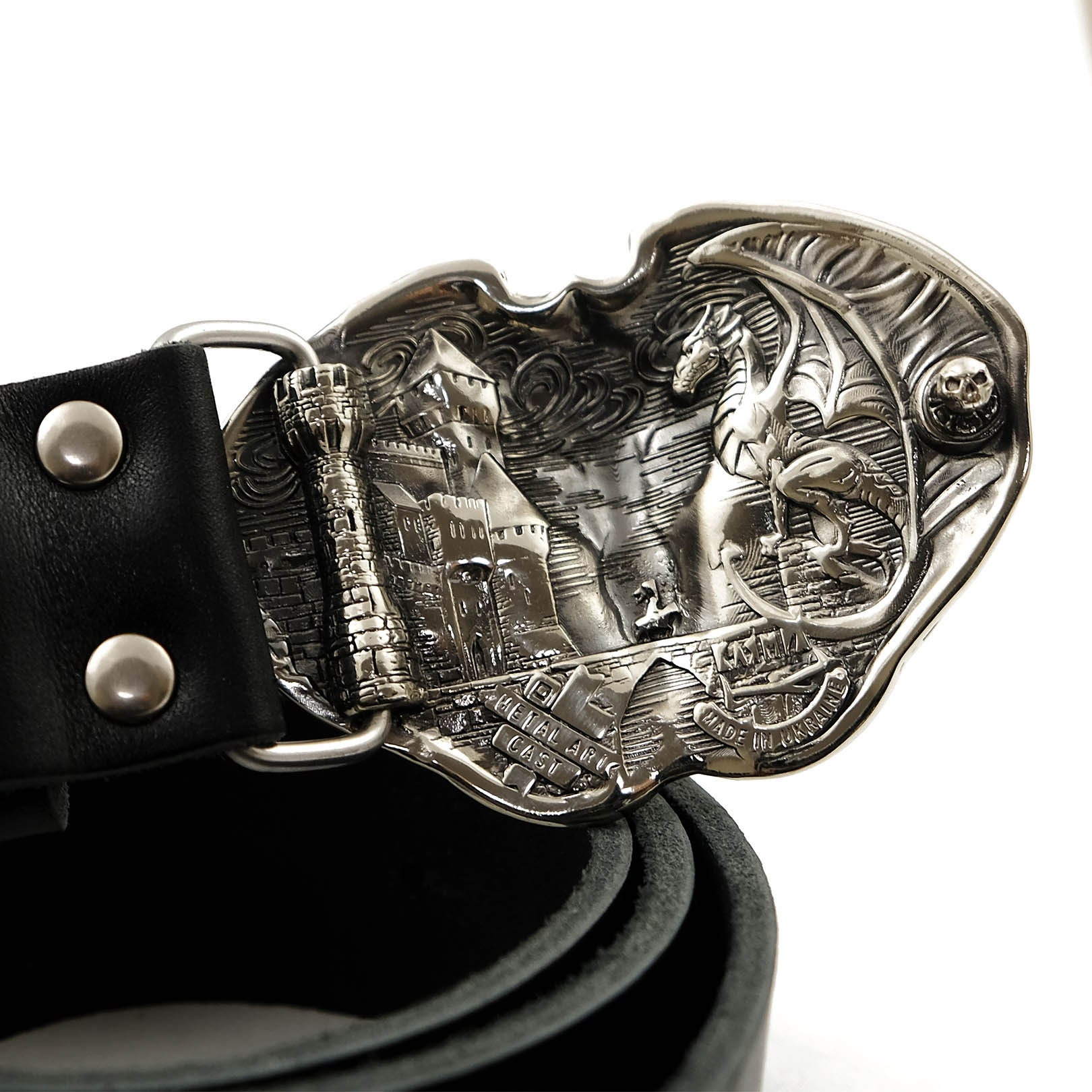 Boucle de ceinture de tête de dragon sur la ceinture en cuir - Etsy France