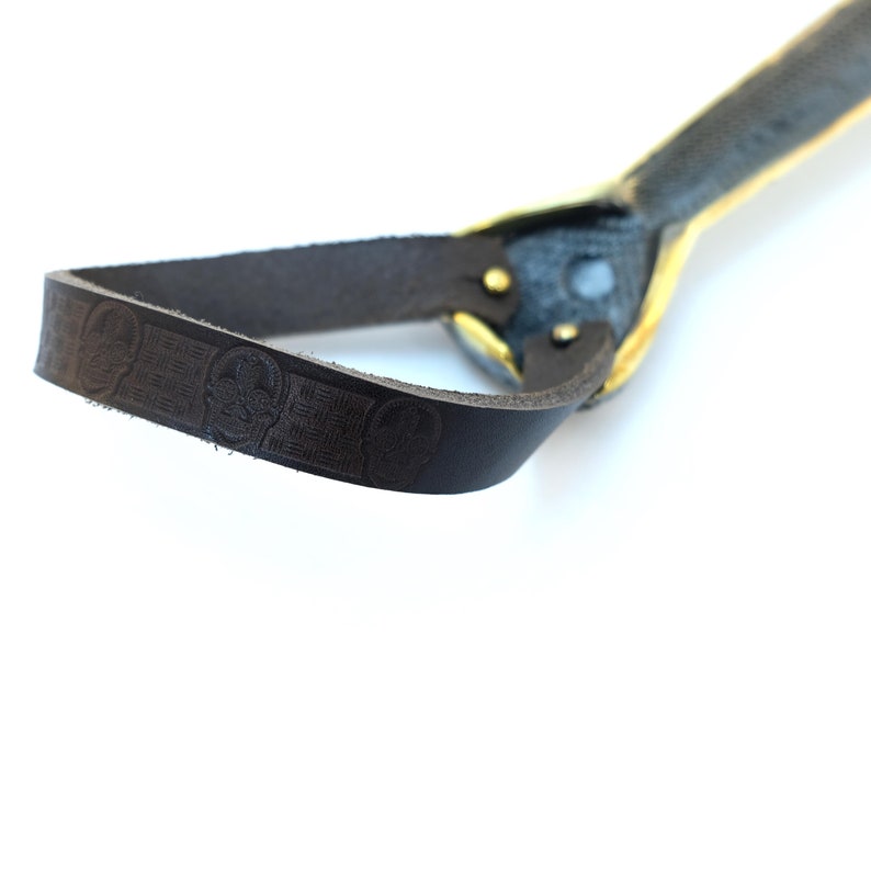 Brass shoehorn Tie; Solid brass artwork; Fine brass ware; Holiday gift idea; Long Shoe Puller; Long handle horn; Long Shoe Lifter