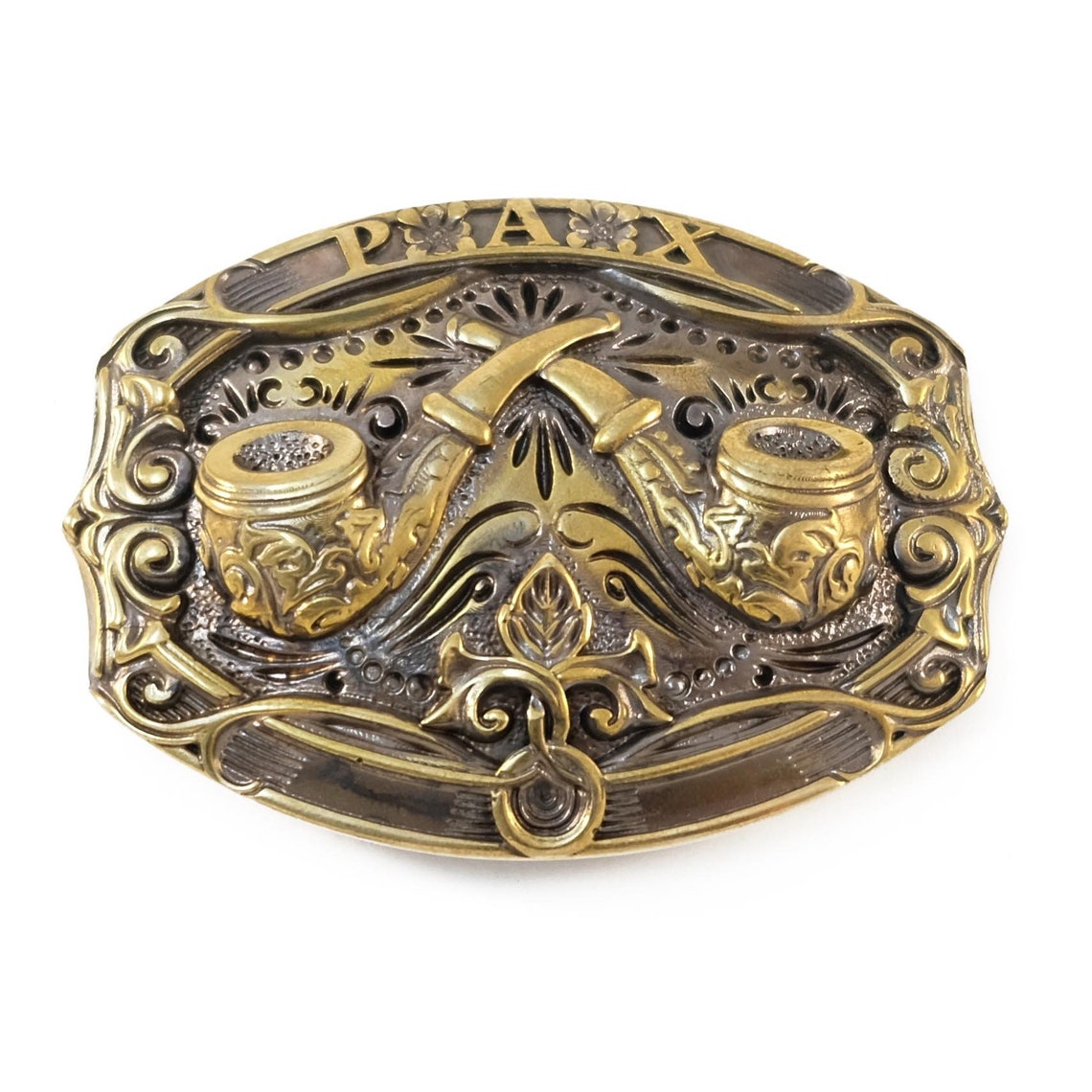 Belt Buckle Tobacco Pipes Tobacco Pipes Belt Buckle Calumet Etsy