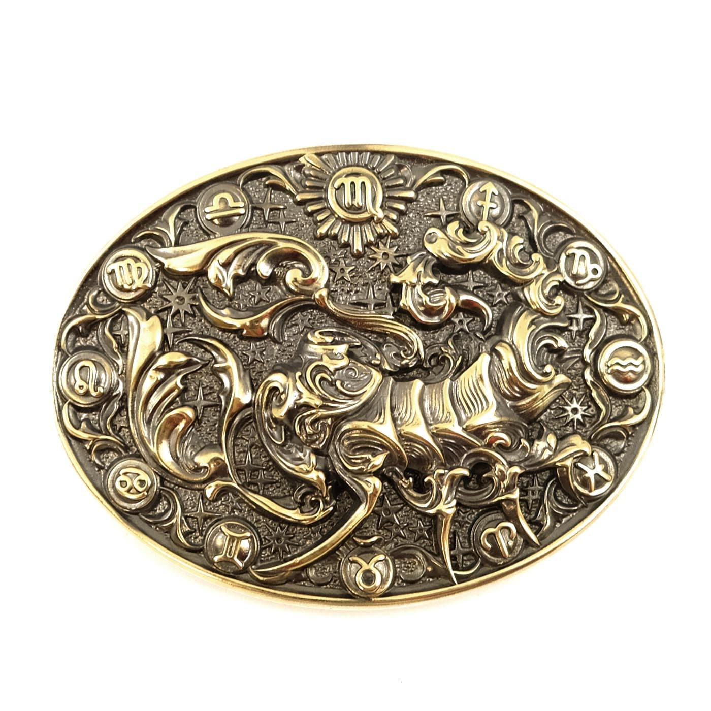 Vintage Scorpio Mamacita Leather Belt Western Scorpion X Hand Woven Genuine Full Grain Leather  main image 3