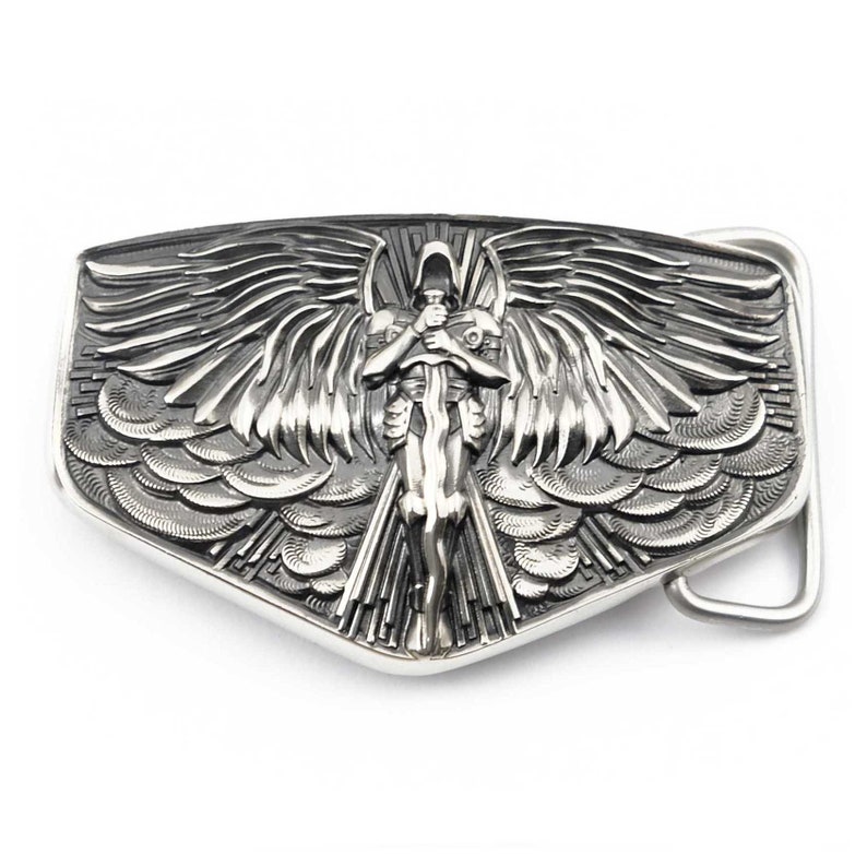 Archangel Michael Belt Buckle Saint Michael San Miguel Etsy