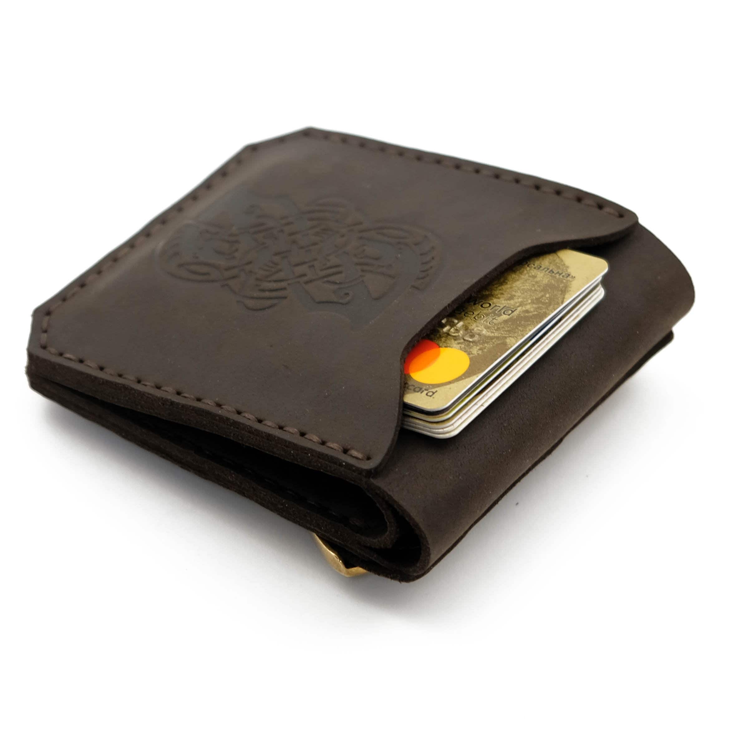 Scandinavian Old Norse Leather Wallet Mjolnir Norse Mythology Etsy