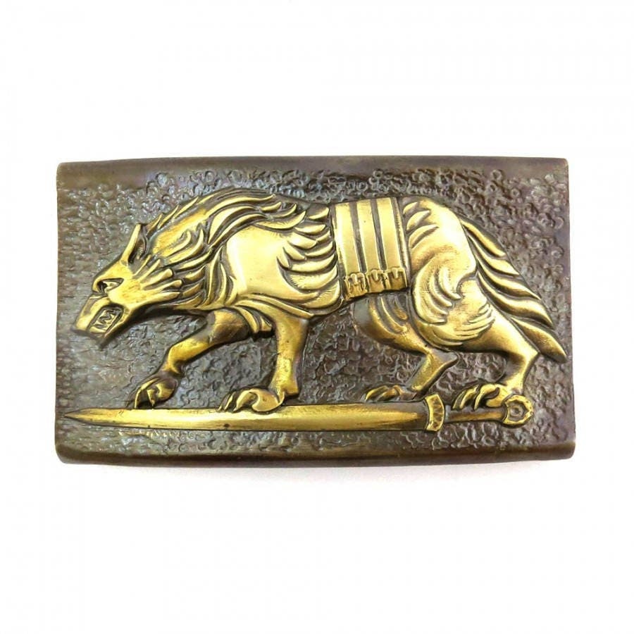 wolf belt buckle