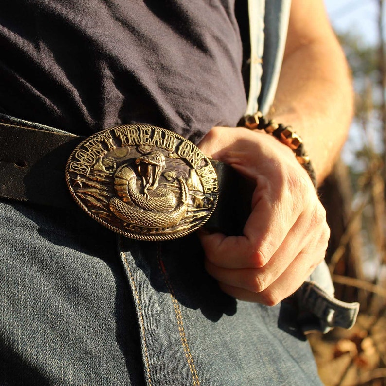 Don't Tread on Me Belt Buckle Handmade Historical | Etsy