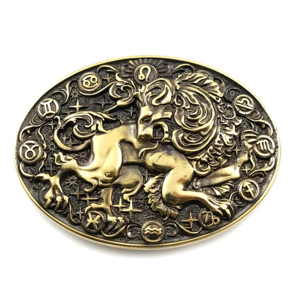 Quality Desig Solid Brass 925 Silver/Gold lion head Belt Buckle cowboy 40mm 1.5" 