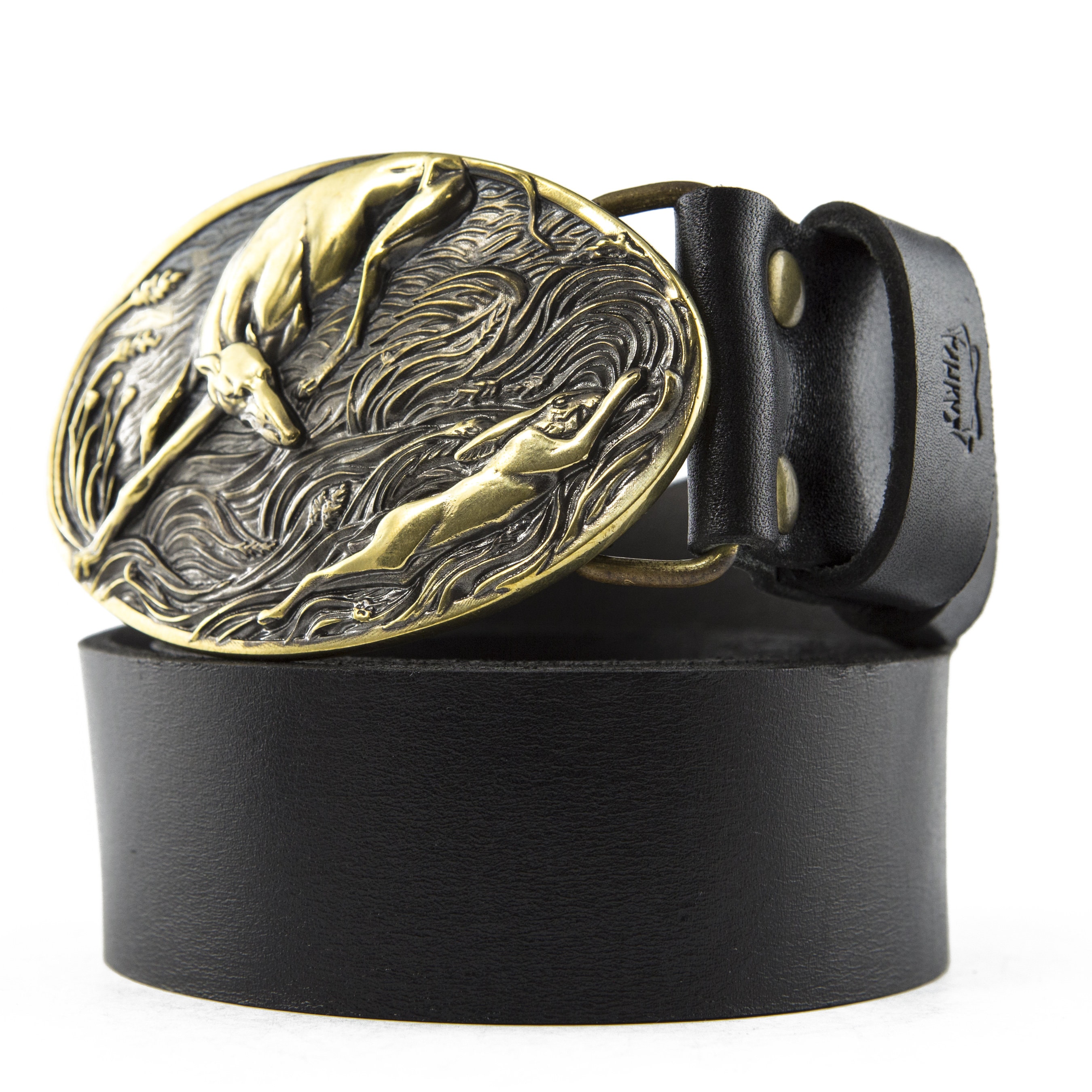 Deerhunter Leder Gürtel 4 Cm Breit Jagdgürtel Jagd Jäger