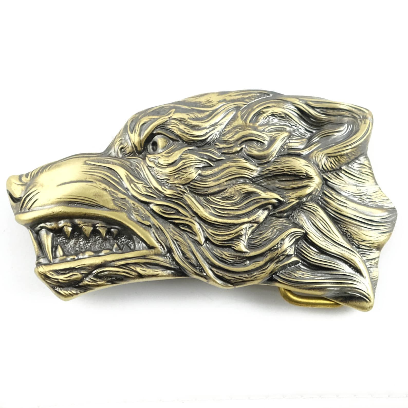 Grey Wolf belt buckle Handmade animal wolf head solid belt Etsy