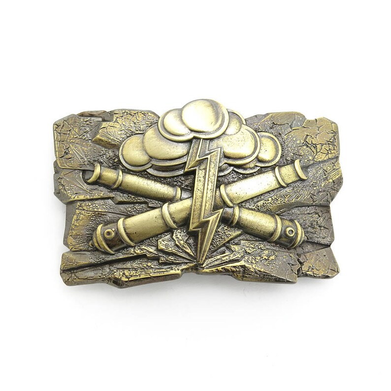 Military Belt Buckle Werewolf on a Leather Belt Military Belt Buckle Werewolf on a Leather Belt