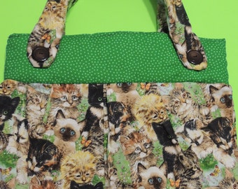 Handmade Purse with Cats