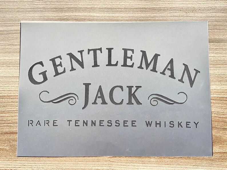 A4 Jack Daniels stencil wall stencilstencil for crafts | Etsy