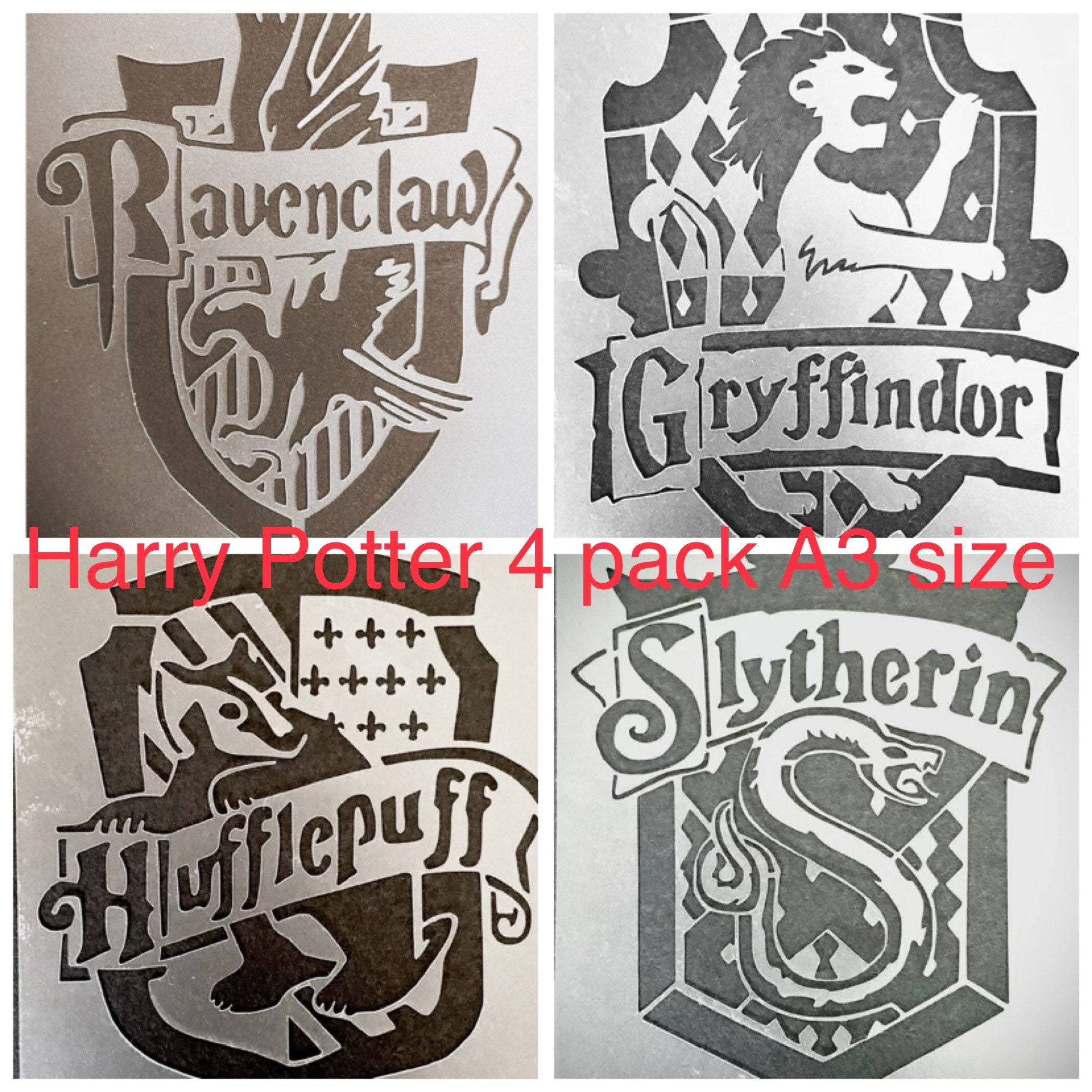 a3 harry potter stencil wall stencilstencil for crafts etsy