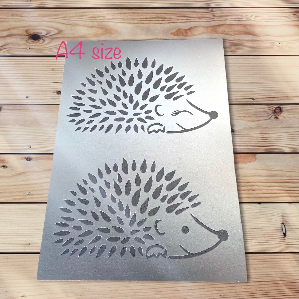 Hedgehog stencil wall stencilstencil for crafts animal Etsy